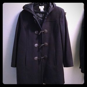 LLBean wool car coat